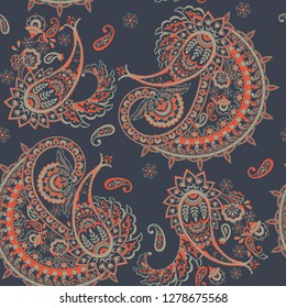 Paisley pattern, great design for any purposes. Seamless background 