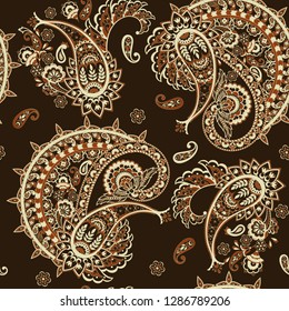 Paisley pattern, great design for any purposes. Seamless background 