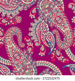 Paisley pattern, great design for any purposes. Seamless background 