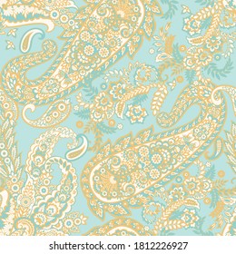 Paisley pattern, great vector design for any purposes. Seamless background 