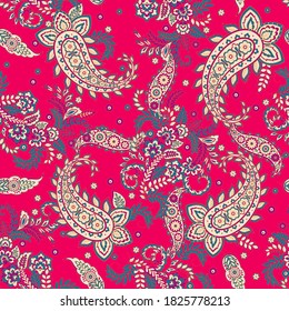 Paisley pattern, great vector design for any purposes. Seamless background 