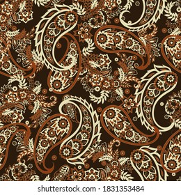 Paisley pattern, great vector design for any purposes. Seamless background