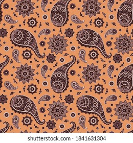 Paisley pattern, great vector design for any purposes. Seamless background