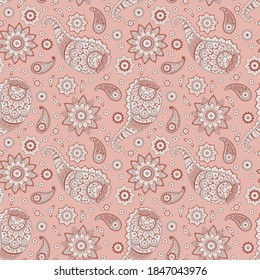 Paisley pattern, great vector design for any purposes. Seamless background