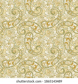 Paisley pattern, great vector design for any purposes. Seamless background 