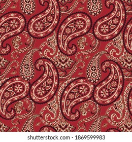 Patrón paisley, gran diseño vectorial para cualquier propósito. Fondo transparente