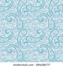 Paisley pattern, great vector design for any purposes. Seamless background 