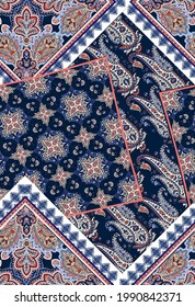 paisley pattern  handkerchief