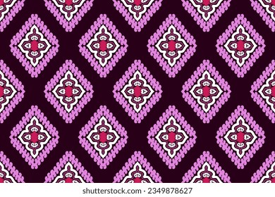 Paisley-Muster, Ikat-Muster, Ikat-Chevron, Nahtlose Textilien, amerikanisches Ureinwohner, Vektorelement, Abstrakter Vektor, Batik, Stoffbestickerei, Ethnisches Muster, Ogee, Geometrisches ethnisches Muster, Hintergrunddruck.