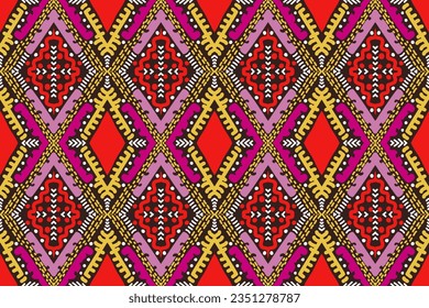 Paisley pattern, Ikat pattern, Ikat chevron, Seamless textile, native american, Vector element, Abstract Vector, Batik, fabric embroidery, Ethnic pattern, Ogee, Geometric ethnic, Background printing.