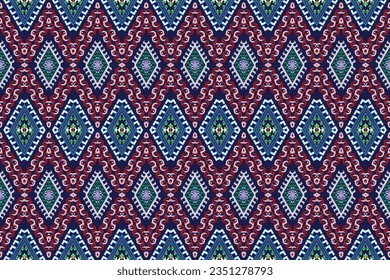 Paisley pattern, Ikat pattern, Ikat chevron, Seamless textile, native american, Vector element, Abstract Vector, Batik, fabric embroidery, Ethnic pattern, Ogee, Geometric ethnic, Background printing.