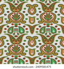 
paisley pattern with indian background