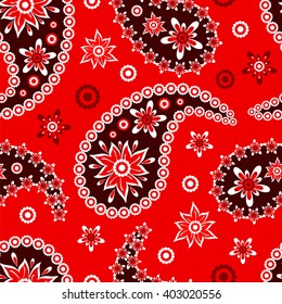Paisley pattern. Indian cucumber. Oriental decorative ornament
