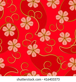 Paisley pattern. Indian cucumber. Oriental decorative ornament