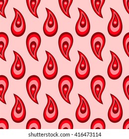 Paisley pattern. Indian cucumber. Oriental decorative ornament