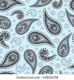 Paisley pattern. Indian cucumber. Oriental decorative ornament