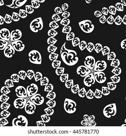 Paisley pattern. Indian cucumber. Oriental decorative ornament
