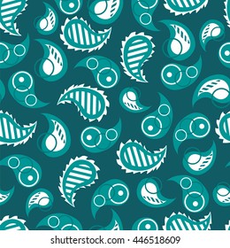 Paisley pattern. Indian cucumber. Oriental decorative ornament