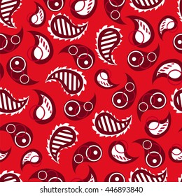 Paisley pattern. Indian cucumber. Oriental decorative ornament