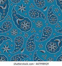 Paisley pattern. Indian cucumber. Oriental decorative ornament