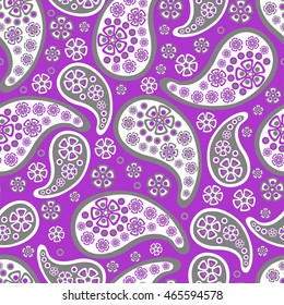 Paisley pattern. Indian cucumber. Oriental decorative ornament