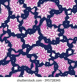 Paisley pattern. Indian style seamless vector ornament