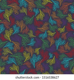 Paisley pattern, multi-colored pattern on a gray background