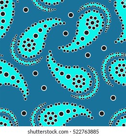 Paisley  pattern. Oriental decorative ornament. Vector.