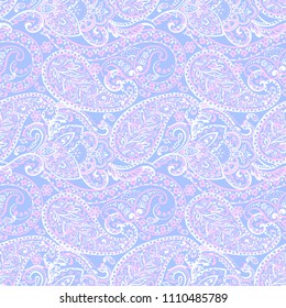 Paisley Pattern. Seamless Asian Textile Background