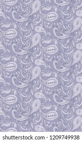 Paisley Pattern. Seamless Asian Textile Background