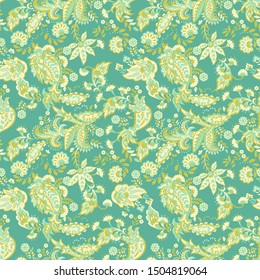 Paisley pattern seamless vector ornament