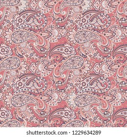 Paisley pattern. seamless vintage floral background