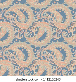 Paisley pattern. seamless vintage floral background