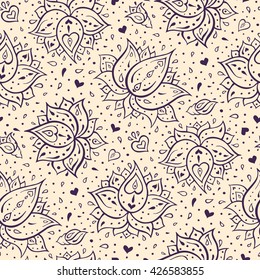 Paisley pattern. Seamless wallpaper and textile design