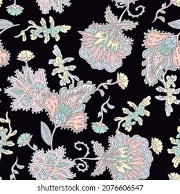 Paisley pattern, texture, background, fabric and cloths designs