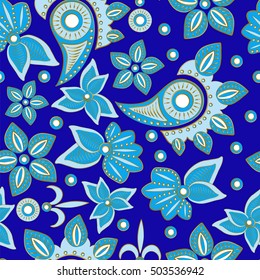 Paisley pattern. Traditional Oriental ornament