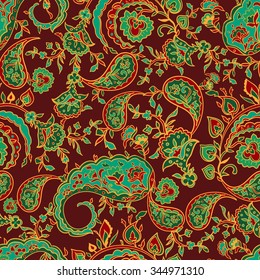 Paisley pattern vector