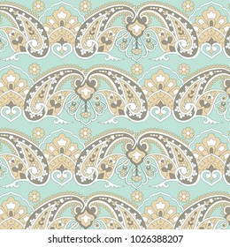 paisley pattern in vector. Ethnic pattern. Decorative ornament, geometric elements for fabric, textile, web design, wrapping paper.