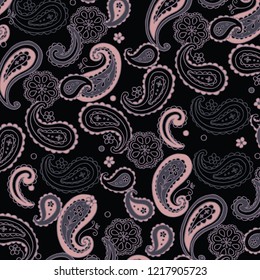 paisley pattern in vector. Ethnic pattern. Decorative ornament, geometric elements for fabric, textile, web design, wrapping paper.