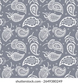 motif cachemire en Image vectorielle. Motif ethnique. Ornement décoratif
