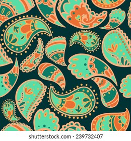 Paisley pattern vector ornament vector. floral pattern. seamless,