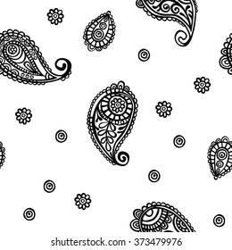 Paisley. Paisley pattern. Vector seamless ornament (background).