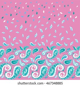 Paisley pattern vector, textile print fashion seamless, Paisley

