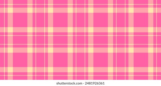 Paisley plaid pattern textile, kilt texture seamless fabric. Expensive vector tartan background check in red and pink colors palette.
