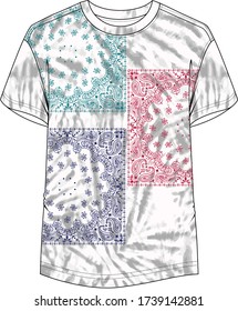 paisley printed man t shirt design