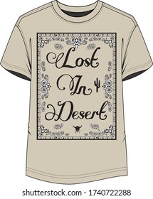 paisley printed man t shirt design