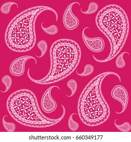Paisley repeated background for wallpapers, banners and covers in vector