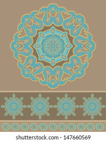 Paisley rosette