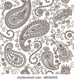 Paisley Seamless Stock Vector (Royalty Free) 68936458 | Shutterstock