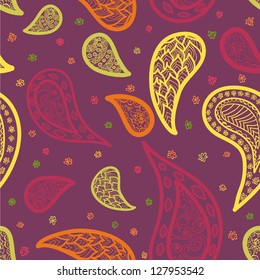 Paisley seamless background